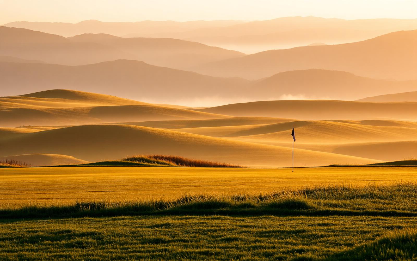 Fairway at golden hour